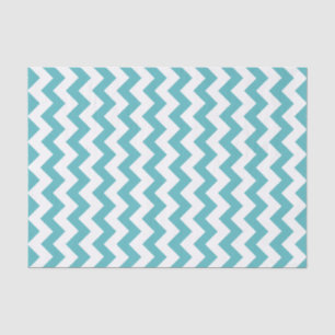 Seda Lenço de papel azul & branco do teste padrão de