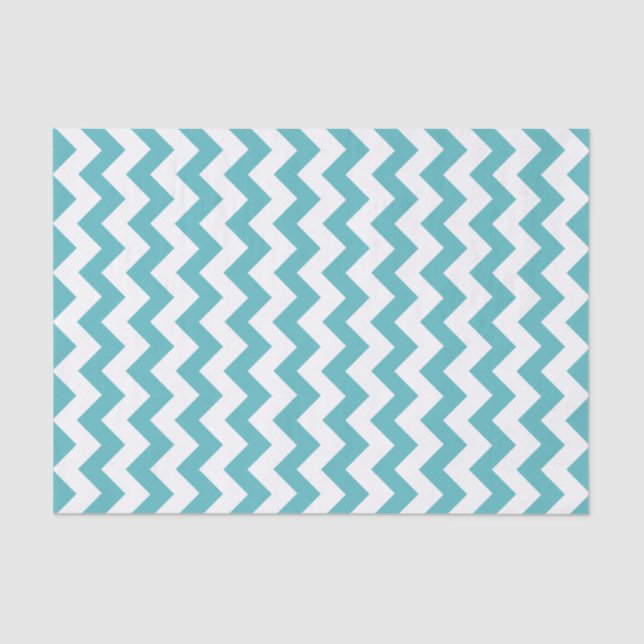 Seda Lenço de papel azul & branco do teste padrão de (Frente )
