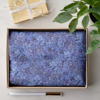 Seda Lenço de papel azul do Hydrangea