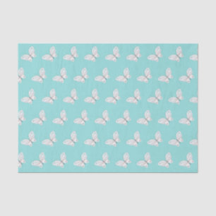 Seda Lenço de papel azul e branco do ovo dos robins da