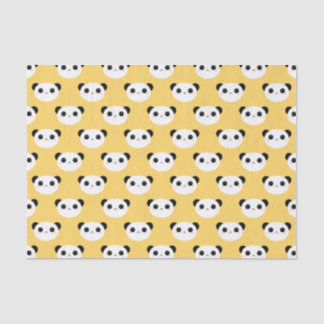 Seda Lenço de papel bonito do teste padrão da cara da