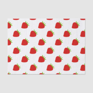 Seda Lenço de papel bonito do teste padrão da morango