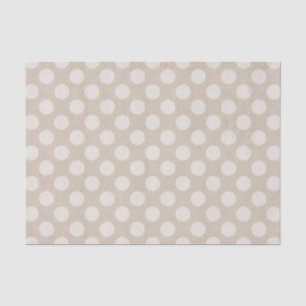 Seda Lenço de papel branco do impressão das bolinhas