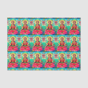 Seda Lenço de papel brilhante de Lakshmi da deusa