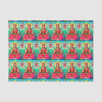 Seda Lenço de papel brilhante de Lakshmi da deusa