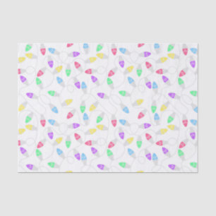 Seda Lenço de papel brilhante do feriado das luzes