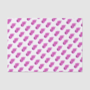 Seda Lenço de papel cor-de-rosa da arte da aguarela da