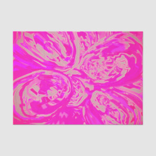 Seda Lenço de papel cor-de-rosa das cores exóticas