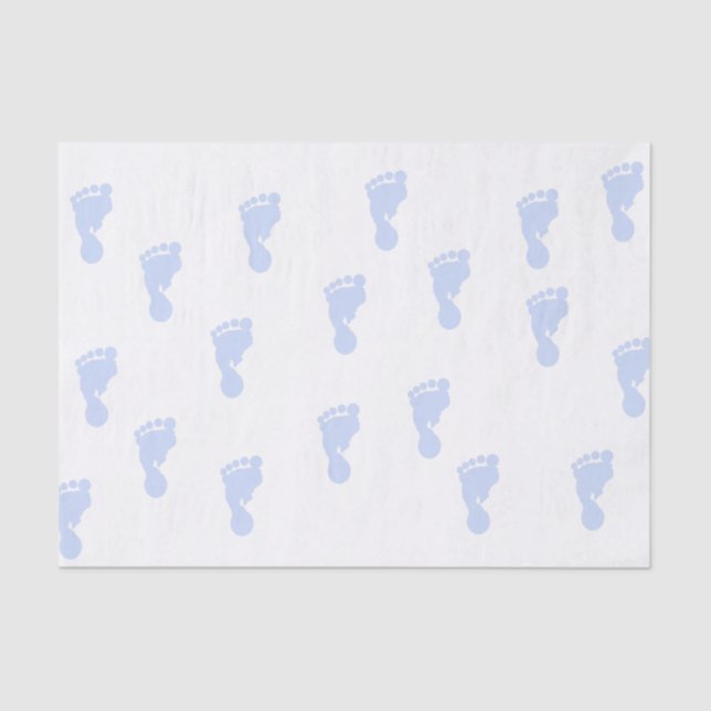 Seda Lenço de papel cor-de-rosa das pegadas 10lb do (Frente )