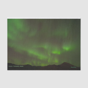 Seda Lenço de papel da aurora boreal