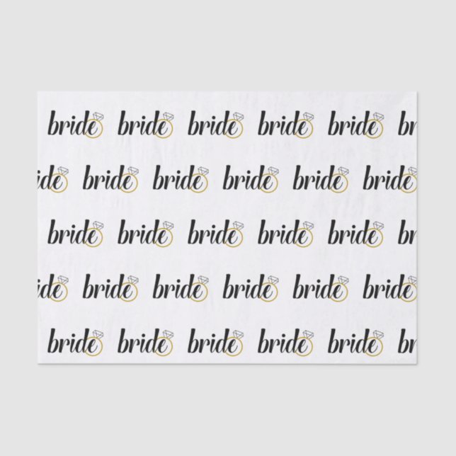 Seda Lenço de papel da noiva (Frente )