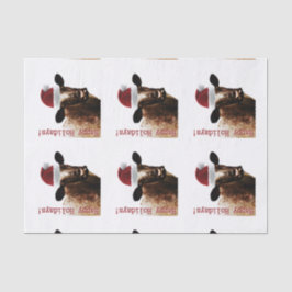 Seda Lenço de papel da vaca do feriado