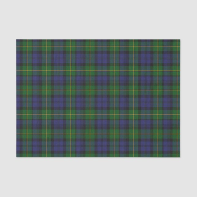 Seda Lenço de papel da xadrez de Tartan de Gordon do (Frente )