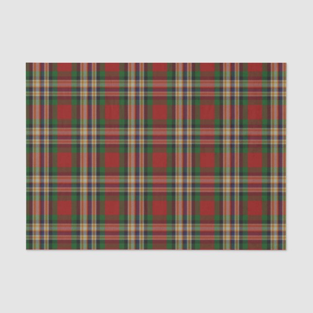 Seda Lenço de papel da xadrez de Tartan de MacGill (Frente )