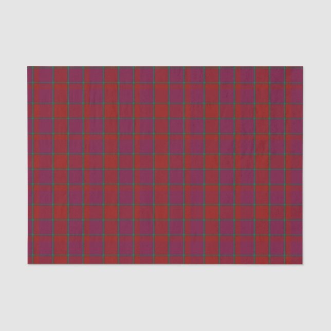 Seda Lenço de papel da xadrez de Tartan de MacNab (Frente )