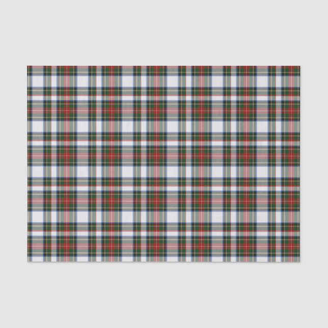 Seda Lenço de papel da xadrez de Tartan do vestido de (Frente )