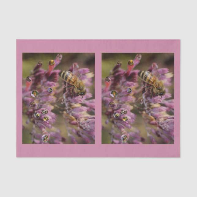 Seda Lenço de papel das abelhas da bolha (Frente )