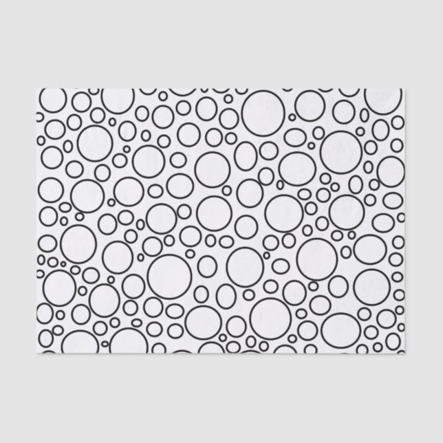 Seda Lenço de papel das bolhas (Frente )