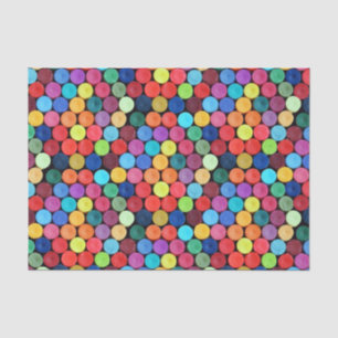 Seda Lenço de papel das bolinhas do pastel