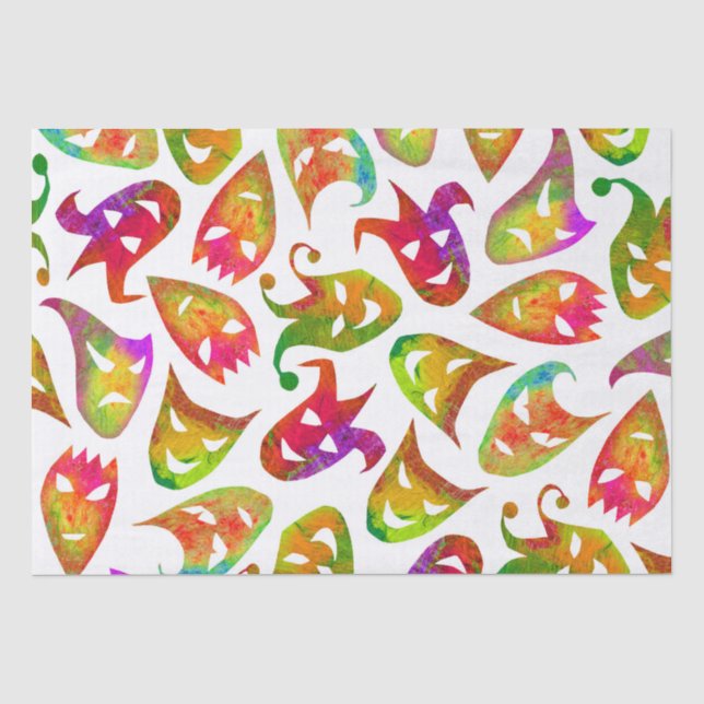 Seda Lenço de papel das máscaras (Frente )