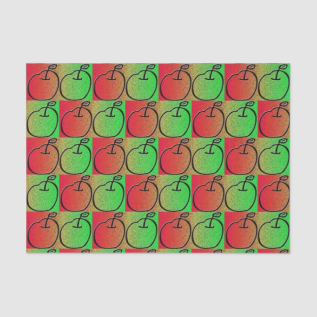 Seda Lenço de papel de Apple (Frente )