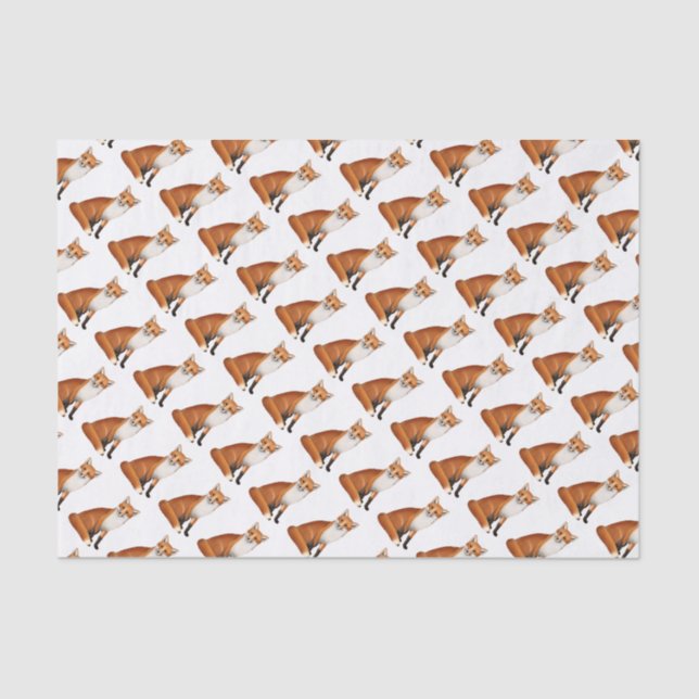 Seda Lenço de papel de assento dos animais selvagens do (Frente )