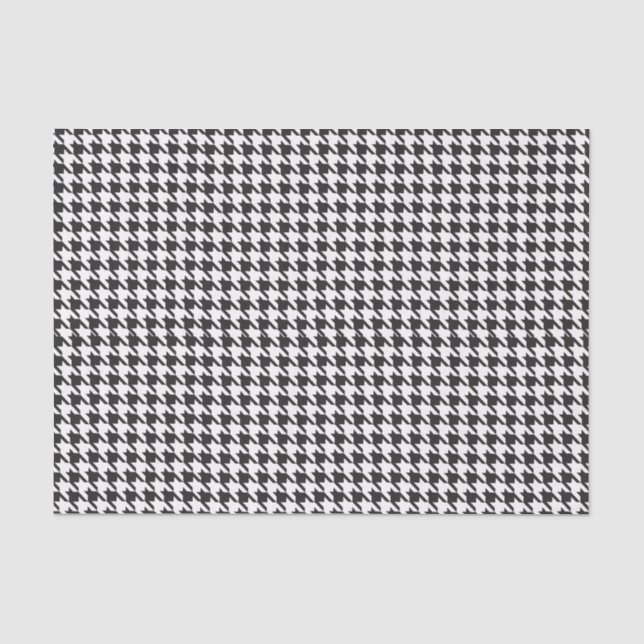 Seda Lenço de papel de Houndstooth (Frente )