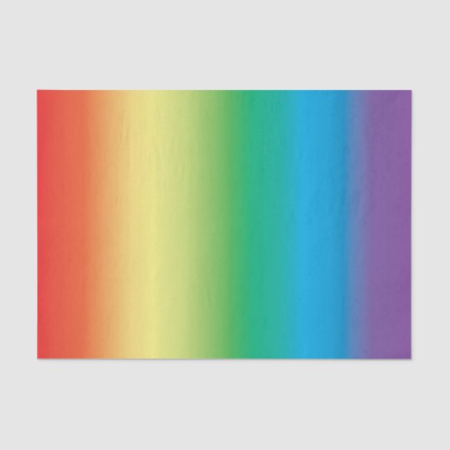 Seda Lenço de papel do arco-íris (Frente )