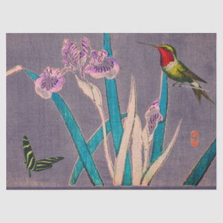 Seda Lenço de papel do COLIBRI E da ÍRIS