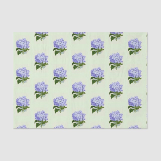 Seda Lenço de papel do Hydrangea (Frente )