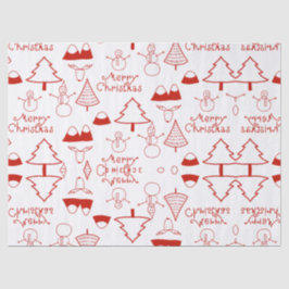 Seda Lenço de papel do Natal