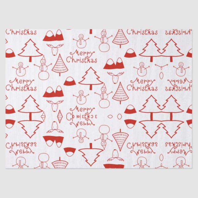 Seda Lenço de papel do Natal (Frente )