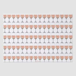 Seda Lenço de papel do vidro de vinho rosé