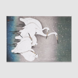 Seda Lenço de papel dos GUINDASTES