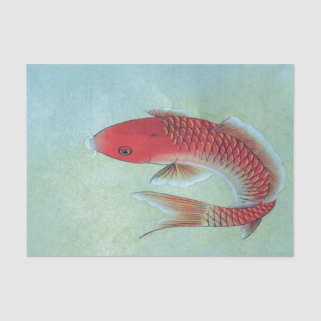 Seda Lenço de papel dos PEIXES (Frente )