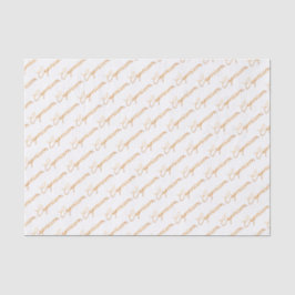 Seda Lenço de papel Dourado do roteiro do "Capricórnio"