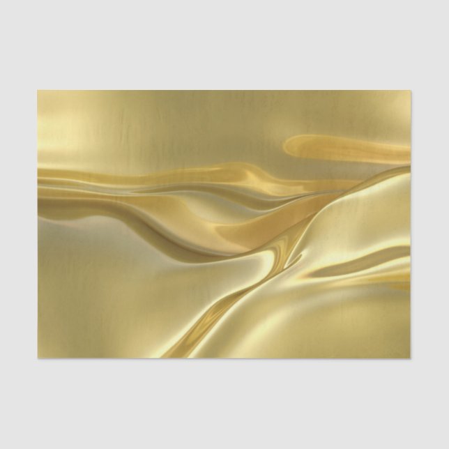 Seda Lenço de papel Dourado líquido (Frente )