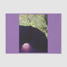 Lenço de papel feito sob encomenda floral roxo