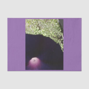 Seda Lenço de papel feito sob encomenda floral roxo