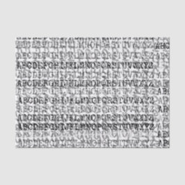 Seda Lenço de papel gráfico da sopa do alfabeto