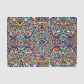 Seda Lenço de papel Jeweled do caleidoscópio #1