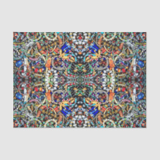Seda Lenço de papel Jeweled do caleidoscópio #2
