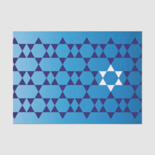 Seda Lenço de papel judaico da estrela