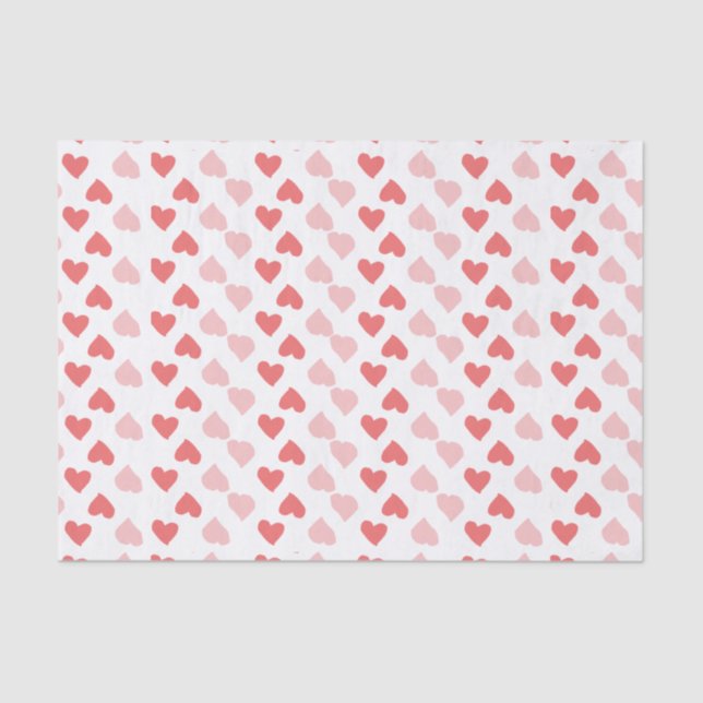Seda Lenço de papel minúsculo dos corações (Frente )