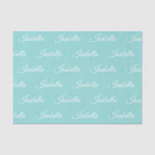 Seda Lenço de papel personalizado azul do ovo dos