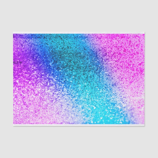 Seda Lenço de papel personalizado do brilho de Ombre do (Frente )