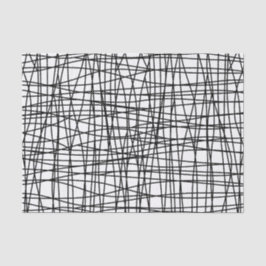 Seda Lenço de papel preto & branco corajoso da arte do