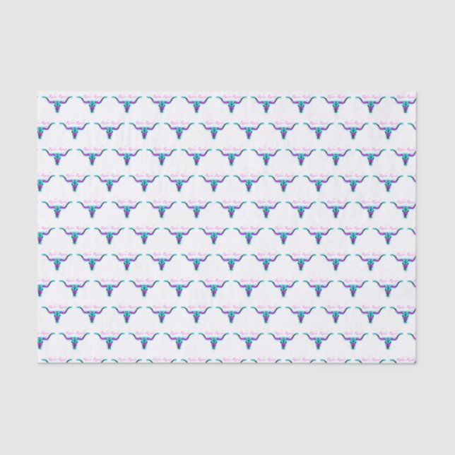 Seda Lenço de papel pronto do rodeio (Frente )