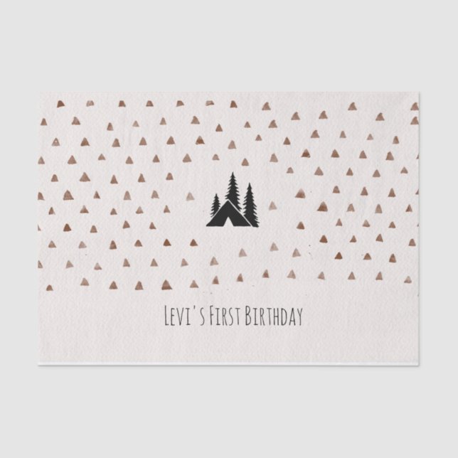 Seda Lenço de papel selvagem da montanha um (Frente )