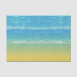 Seda Lenço de papel temático do mar e da praia